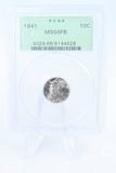 1941-P PCGS MS66FB Mercury Dime Business Strike 10C