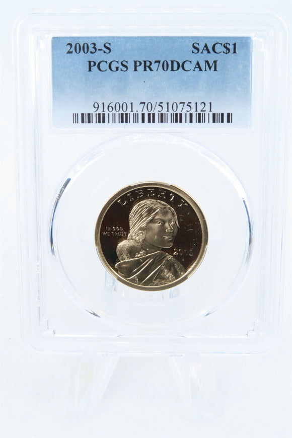 2003-S PCGS PR70DCAM Sacagawea Dollar Proof