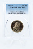 2003-S PCGS PR70DCAM Sacagawea Dollar Proof
