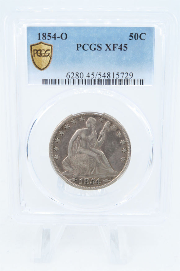 1854-O PCGS XF45 Liberty Seated Half Dollar 50C