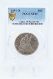 1854-O PCGS XF45 Liberty Seated Half Dollar 50C