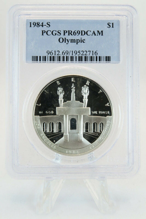 1984-S PCGS PR69DCAM Olympic Modern Commemorative Silver Proof