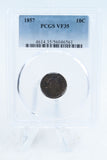 1857-P PCGS VF35 Liberty Seated Dime Business Strike 10C