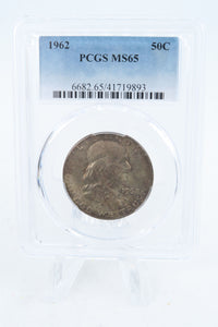 1962-P PCGS MS65 Franklin Half Dollar Business Strike 50C