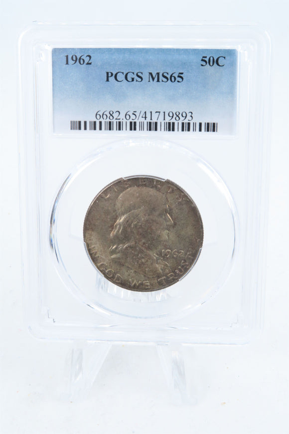 1962-P PCGS MS65 Franklin Half Dollar Business Strike 50C