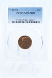 1947-S PCGS MS67RD Lincoln Wheat Cent Business Strike 1C