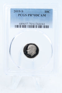 2019-S PCGS PR70DCAM Roosevelt Dime Proof 10C