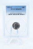 1953-S PCGS MS66FB Roosevelt Dime Business Strike 10C