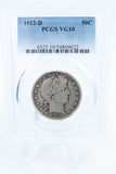 1912-D PCGS VG10 Barber Half Dollar Business Strike 50C