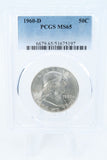 1960-D PCGS MS65 Franklin Half Dollar Business Strike 50C