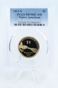 2011-S PCGS PR70DCAM Native American Dollar Proof
