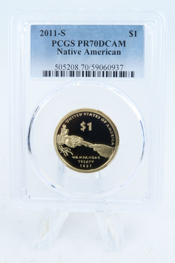 2011-S PCGS PR70DCAM Native American Dollar Proof