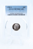 1998-S PCGS PR70DCAM Roosevelt Dime Proof 10C