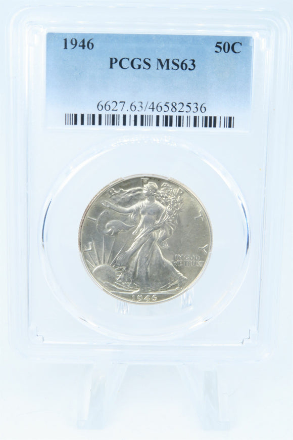 1946-P PCGS MS63 Walking Liberty Half Dollar Business Strike 50C