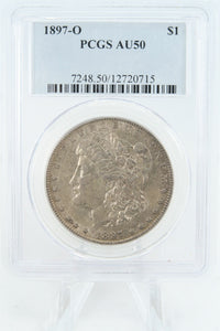 1897-O PCGS AU50 Morgan Dollar Business Strike