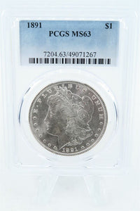 1891-P PCGS MS63 Morgan Dollar Business Strike