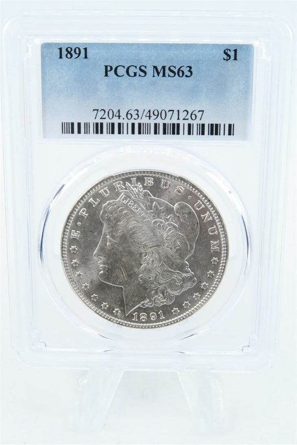 1891-P PCGS MS63 Morgan Dollar Business Strike