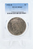 1922-D PCGS MS63 Peace Dollar Business Strike