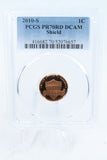 2010-S PCGS PR70DCAM Lincoln Shield Cent Proof 1C