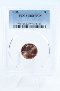 2006-P PCGS MS67RD Lincoln Memorial Cent Business Strike 1C