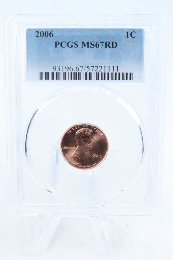 2006-P PCGS MS67RD Lincoln Memorial Cent Business Strike 1C