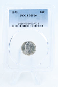 1939-P PCGS MS66 Mercury Dime Business Strike 10C