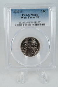 2020-S PCGS MS66 Weir Farm NP Quarter Business Strike 25C