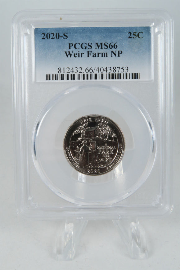 2020-S PCGS MS66 Weir Farm NP Quarter Business Strike 25C