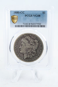 1880-CC PCGS VG08 Morgan Dollar Business Strike