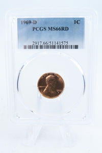 1969-D PCGS MS66RD Lincoln Memorial Cent Business Strike 1C