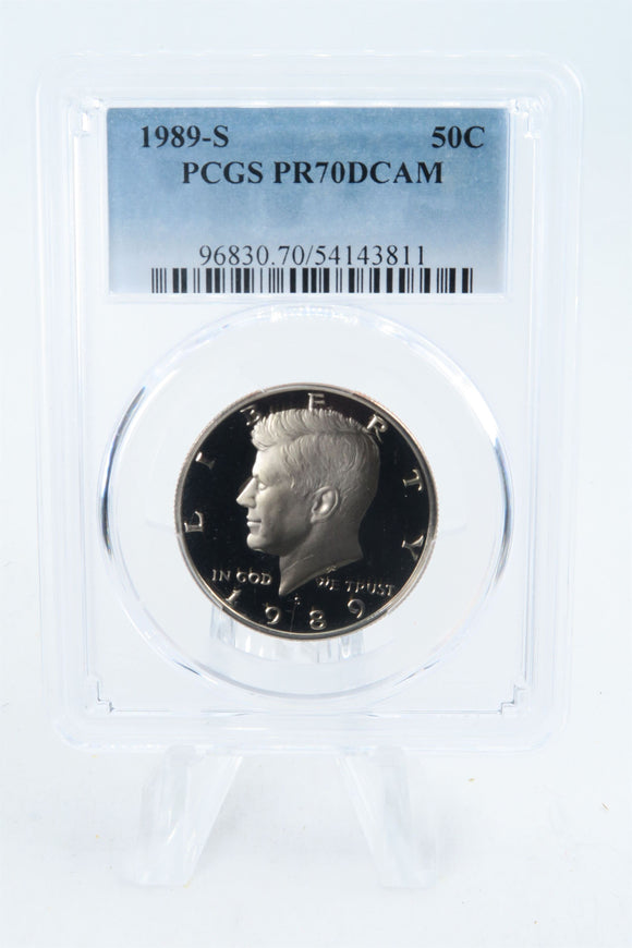1989-S PCGS PR70DCAM Kennedy Half Dollar Proof 50C