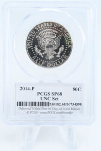2014-P PCGS SP68 50th Anniversary Set Kennedy Half Dollar 50C
