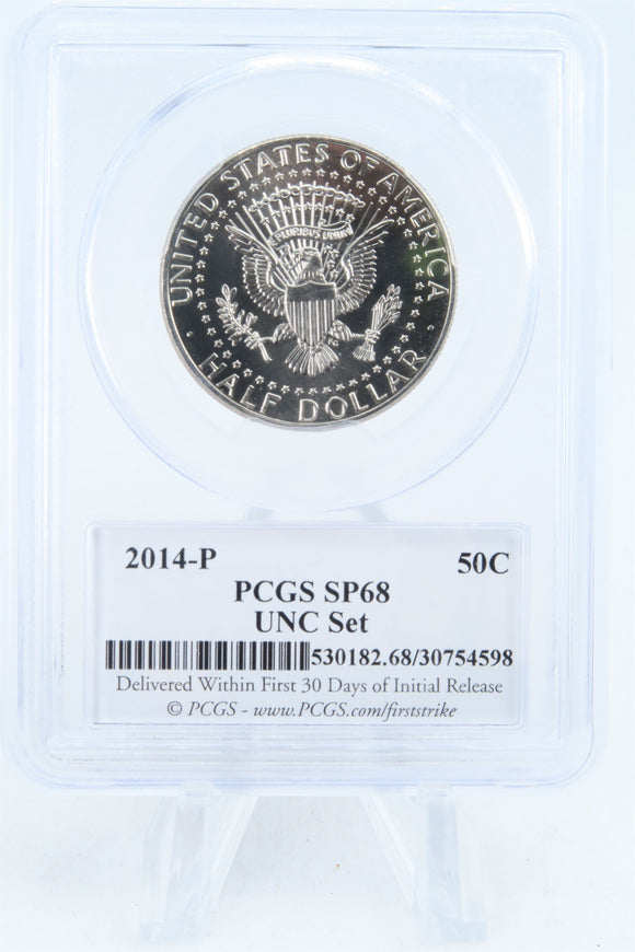 2014-P PCGS SP68 50th Anniversary Set Kennedy Half Dollar 50C