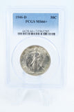 1946-D PCGS MS66+ Walking Liberty Half Dollar Business Strike 50C