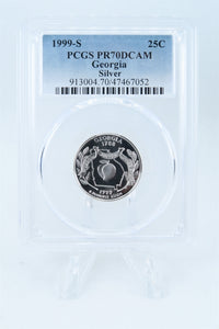 1999-S PCGS PR70DCAM Silver Georgia State Quarter Proof 25C