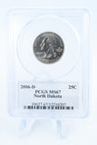 2006-D PCGS MS67 North Dakota State Quarter Business Strike 25C