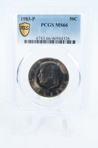 1983-P PCGS MS66 Kennedy Half Dollar Business Strike 50C