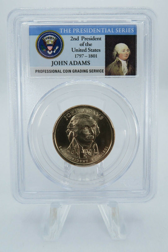 2007-P PCGS MS66 John Adams - Position B Presidential Dollar Business Strike