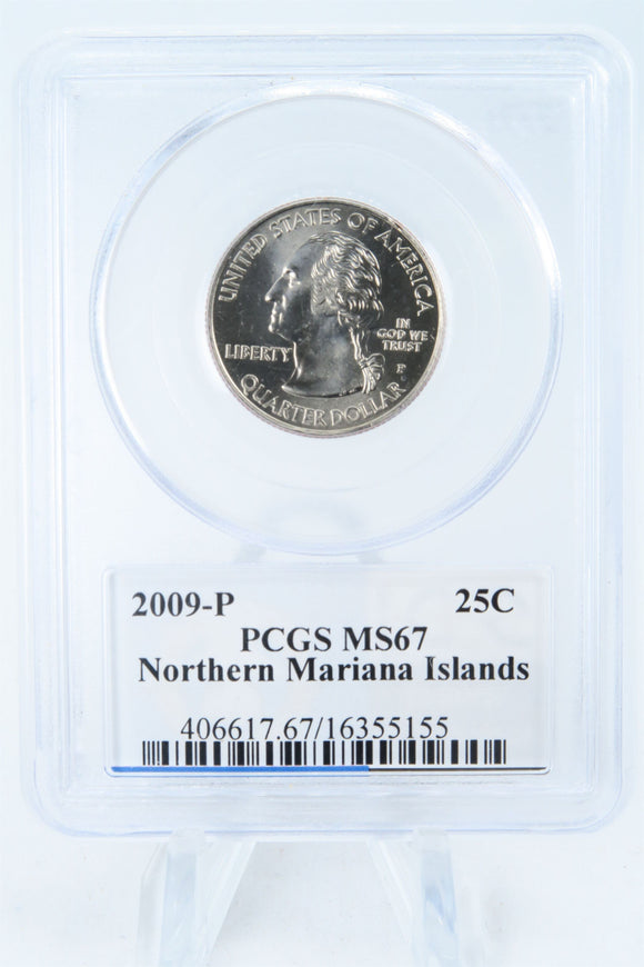2009-P PCGS MS67 Northern Mariana Islands Quarter Business Strike 25C
