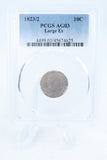 1823/2-P PCGS AG03 Large Es Capped Bust Dime Business Strike 10C