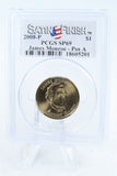 2008-P PCGS SP69 James Monroe Position A Presidential Dollar Satin Finish