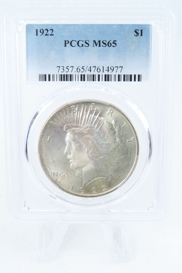 1922-P PCGS MS65 Peace Dollar Business Strike