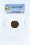 1926-P PCGS MS65RB Lincoln Wheat Cent Business Strike 1C