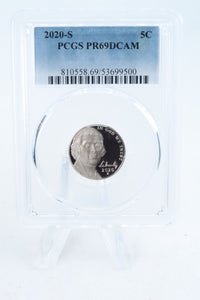2020-S PCGS PR69DCAM Jefferson Nickel Proof 5C