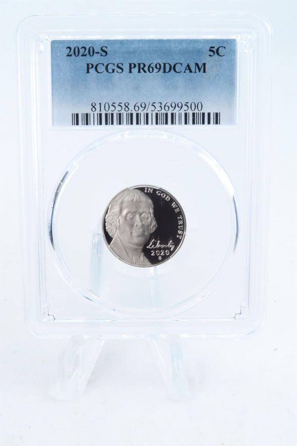 2020-S PCGS PR69DCAM Jefferson Nickel Proof 5C
