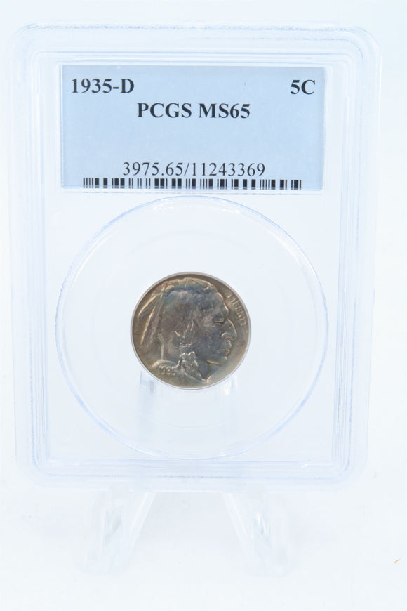 1935-D PCGS MS65 Buffalo Nickel Business Strike 5C
