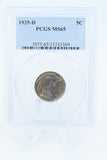 1935-D PCGS MS65 Buffalo Nickel Business Strike 5C