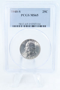 1940-S PCGS MS65 Washington Quarter Business Strike 25C