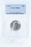 1940-S PCGS MS65 Washington Quarter Business Strike 25C