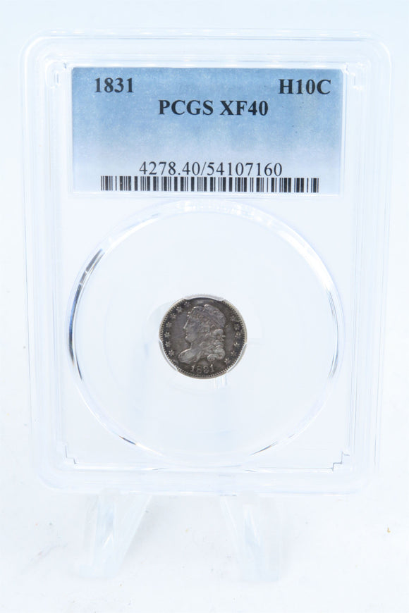 1831-P PCGS XF40 Capped Bust Half Dime Business Strike